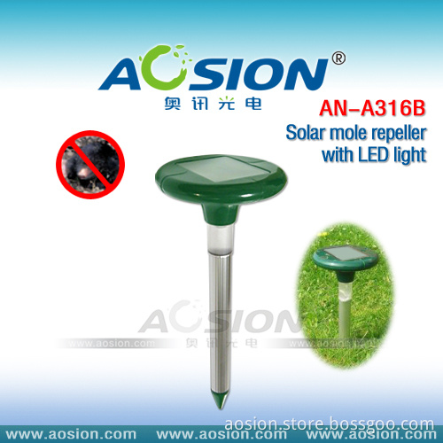 Solar Mole Repeller with LED Light (AN-A316B)